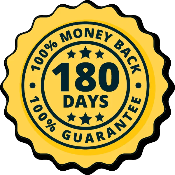 180 days money back guarantee